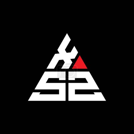 Téléchargez les illustrations : Modèle de logo de lettre triangle XSZ avec forme de triangle. Monogramme XSZ logo triangle design. Modèle de logo vectoriel triangle XSZ avec couleur rouge. Logo triangulaire XSZ Logo simple, élégant et luxueux. - en licence libre de droit