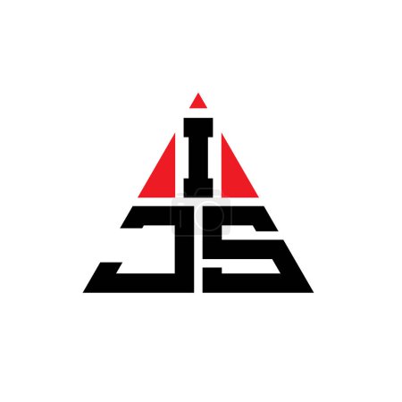Ilustración de Diseño del logotipo de la letra del triángulo IJS con forma de triángulo. Monograma de diseño del logotipo del triángulo IJS. Plantilla de logotipo de vector triangular IJS con color rojo. Logotipo triangular IJS Logotipo simple, elegante y lujoso. - Imagen libre de derechos
