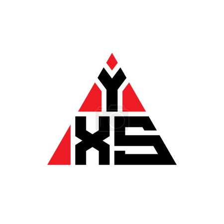 Ilustración de Diseño de logotipo de letra de triángulo YXS con forma de triángulo. Monograma de diseño del logotipo del triángulo YXS. Plantilla de logotipo de vector de triángulo YXS con color rojo. Logotipo triangular YXS Logotipo simple, elegante y lujoso. - Imagen libre de derechos