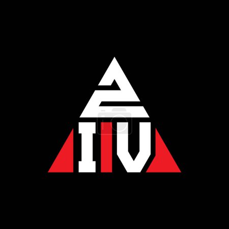 Ilustración de Diseño de logotipo de letra triángulo ZIV con forma de triángulo. Diseño del logotipo del triángulo ZIV monograma. Plantilla de logotipo de triángulo ZIV con color rojo. Logotipo triangular ZIV Logotipo simple, elegante y lujoso. - Imagen libre de derechos