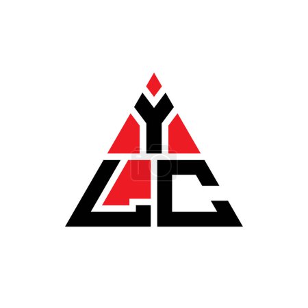 Téléchargez les illustrations : YLC triangle lettre logo design avec forme de triangle. Monogramme de conception de logo YLC triangle. Modèle de logo vectoriel triangle YLC avec couleur rouge. Logo triangulaire YLC Logo simple, élégant et luxueux. - en licence libre de droit