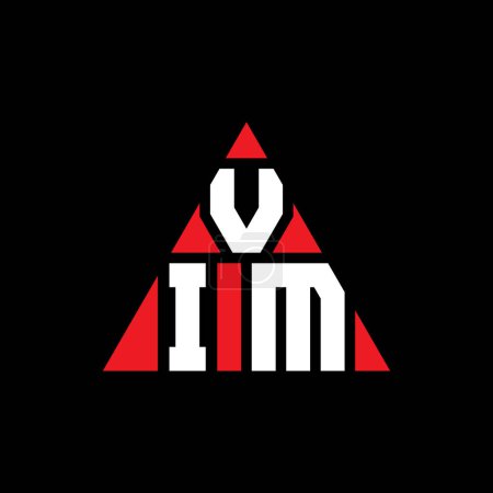 Téléchargez les illustrations : VIM triangle lettre logo design avec forme de triangle. Monogramme design logo triangle VIM. Modèle de logo vectoriel triangle VIM avec couleur rouge. Logo triangulaire VIM Logo simple, élégant et luxueux. - en licence libre de droit