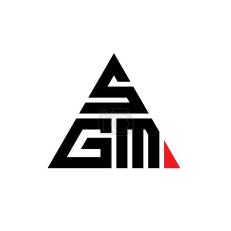 Téléchargez les illustrations : SGM triangle lettre logo design avec forme de triangle. Monogramme design de logo triangle SGM. Modèle de logo vectoriel triangle SGM avec couleur rouge. Logo triangulaire SGM Logo simple, élégant et luxueux. - en licence libre de droit