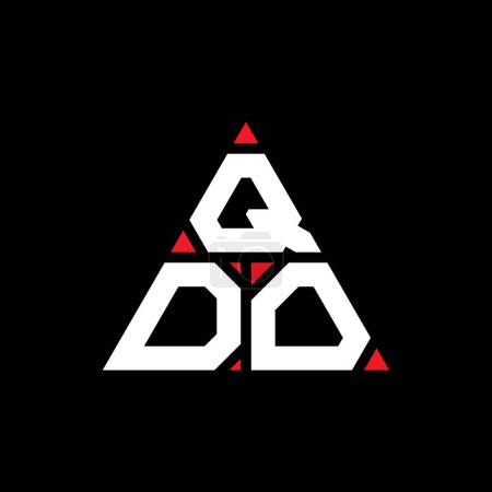 Ilustración de Diseño del logotipo de la letra del triángulo QDO con forma de triángulo. Diseño del logotipo del triángulo QDO monograma. Plantilla de logotipo de vector de triángulo QDO con color rojo. Logo triangular de QDO Logotipo simple, elegante y lujoso. - Imagen libre de derechos