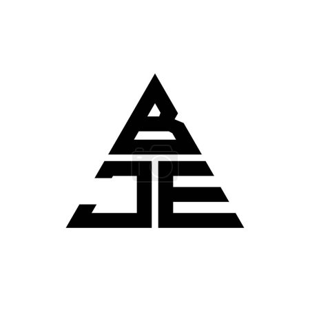 Téléchargez les illustrations : BJE triangle lettre logo design avec forme de triangle. BJE triangle logo design monogramme. Modèle de logo vectoriel triangle BJE avec couleur rouge. Logo triangulaire BJE Logo simple, élégant et luxueux. - en licence libre de droit
