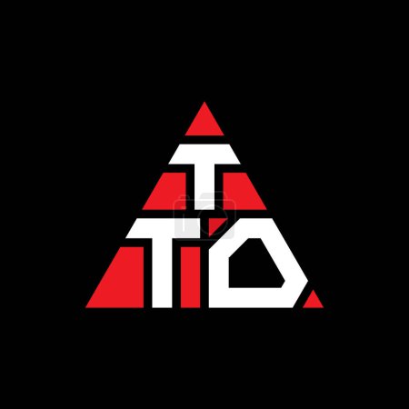 Ilustración de Diseño del logotipo de la letra del triángulo TTO con forma de triángulo. Monograma de diseño del logotipo del triángulo TTO. TTO triángulo vector logotipo plantilla con color rojo. Logotipo triangular TTO Logotipo simple, elegante y lujoso. - Imagen libre de derechos