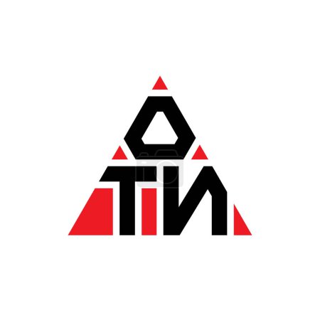 Ilustración de Diseño de logotipo de letra de triángulo OTN con forma de triángulo. Diseño del logotipo del triángulo OTN monograma. OTN triángulo vector logotipo plantilla con color rojo. Logotipo triangular OTN Logotipo simple, elegante y lujoso. - Imagen libre de derechos