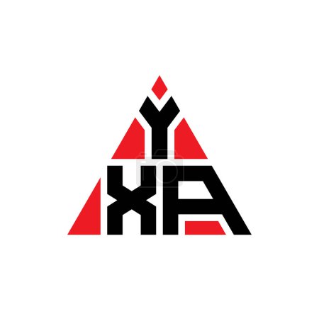 Téléchargez les illustrations : YXA triangle lettre logo design avec forme de triangle. Monogramme de logo triangle YXA. Modèle de logo vectoriel triangle YXA avec couleur rouge. Logo triangulaire YXA Logo simple, élégant et luxueux. - en licence libre de droit
