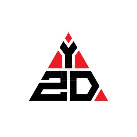 Téléchargez les illustrations : YZD triangle lettre logo design avec forme de triangle. Monogramme de logo triangle YZD. Modèle de logo vectoriel triangle YZD avec couleur rouge. Logo triangulaire YZD Logo simple, élégant et luxueux. - en licence libre de droit