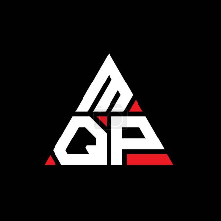 Téléchargez les illustrations : Modèle de logo de lettre triangle MQP avec forme de triangle. MQP triangle logo design monogramme. Modèle de logo vectoriel triangle MQP avec couleur rouge. Logo triangulaire MQP Logo simple, élégant et luxueux. - en licence libre de droit