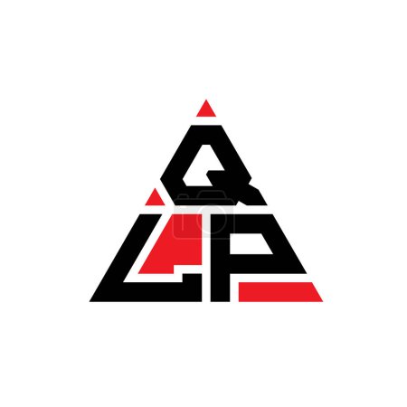 Téléchargez les illustrations : QLP triangle lettre logo design avec forme de triangle. Monogramme de conception de logo triangle QLP. Modèle de logo vectoriel triangle QLP avec couleur rouge. Logo triangulaire QLP Logo simple, élégant et luxueux. - en licence libre de droit