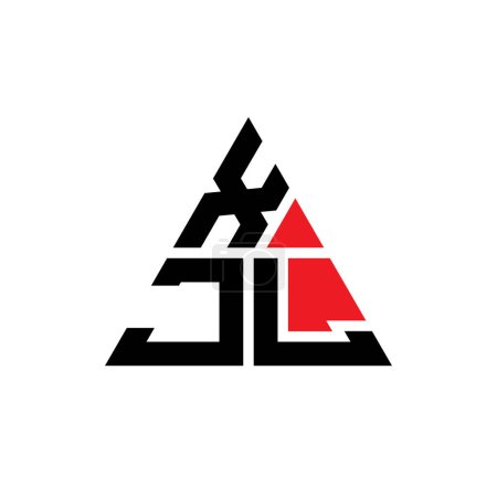 Ilustración de Diseño del logotipo de la letra del triángulo XJL con forma de triángulo. Monograma de diseño del logotipo del triángulo XJL. Plantilla de logotipo de vector triangular XJL con color rojo. Logotipo triangular XJL Logotipo simple, elegante y lujoso. - Imagen libre de derechos