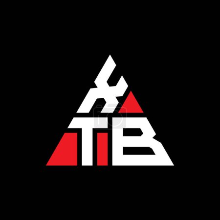 Ilustración de Diseño del logotipo de letra triangular XTB con forma de triángulo. Monograma de diseño del logotipo del triángulo XTB. Plantilla de logotipo de vector triangular XTB con color rojo. Logotipo triangular XTB Logotipo simple, elegante y lujoso. - Imagen libre de derechos