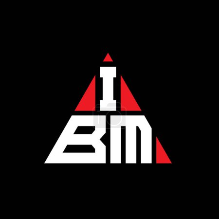Ilustración de Diseño del logotipo de la letra del triángulo IBM con forma de triángulo. Diseño del logotipo del triángulo IBM monograma. Plantilla de logotipo de vector de triángulo IBM con color rojo. Logo triangular de IBM Logotipo simple, elegante y lujoso. - Imagen libre de derechos