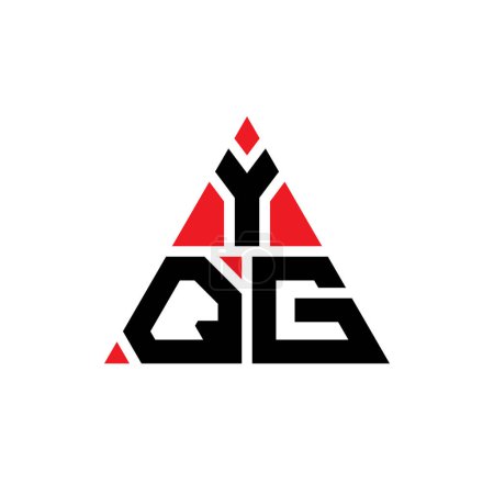 Téléchargez les illustrations : YQG triangle lettre logo design avec forme de triangle. YQG triangle logo design monogramme. Modèle de logo vectoriel triangle YQG avec couleur rouge. Logo triangulaire YQG Logo simple, élégant et luxueux. - en licence libre de droit