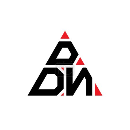 Ilustración de Diseño del logotipo de la letra del triángulo DDN con forma de triángulo. Monograma de diseño del logotipo del triángulo DDN. Plantilla de logotipo de vector de triángulo DDN con color rojo. Logotipo triangular DDN Logotipo simple, elegante y lujoso. - Imagen libre de derechos