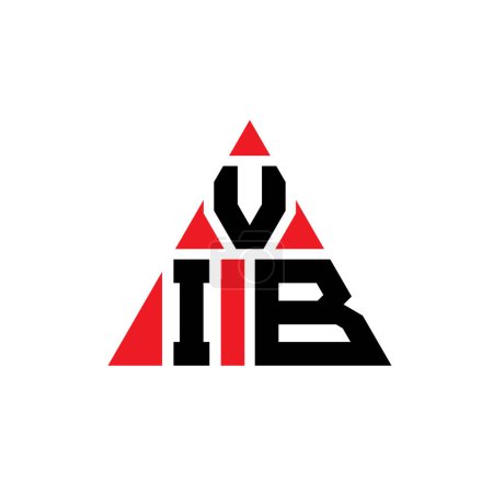 Ilustración de Diseño del logotipo de letra triángulo VIB con forma de triángulo. Diseño del logotipo del triángulo VIB monograma. Plantilla de logotipo de triángulo VIB con color rojo. Logo triangular VIB Logotipo simple, elegante y lujoso. - Imagen libre de derechos