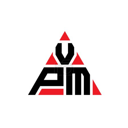 Téléchargez les illustrations : VPM triangle lettre logo design avec forme de triangle. Monogramme de logo triangle VPM. Modèle de logo vectoriel triangle VPM avec couleur rouge. Logo triangulaire VPM Logo simple, élégant et luxueux. - en licence libre de droit
