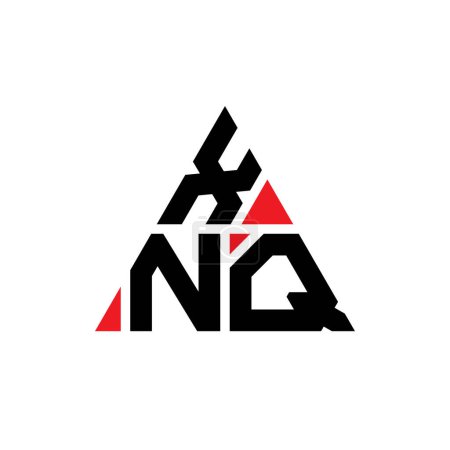 Ilustración de Diseño del logotipo de la letra del triángulo XNQ con forma de triángulo. Monograma de diseño del logotipo del triángulo XNQ. Plantilla de logotipo de vector triangular XNQ con color rojo. Logotipo triangular XNQ Logotipo simple, elegante y lujoso. - Imagen libre de derechos