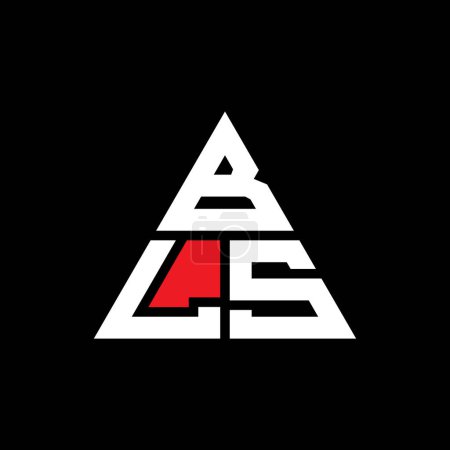 Téléchargez les illustrations : BLS triangle lettre logo design avec forme de triangle. Monogramme BLS logo triangle design. Modèle de logo vectoriel triangle BLS avec couleur rouge. Logo triangulaire BLS Logo simple, élégant et luxueux. - en licence libre de droit