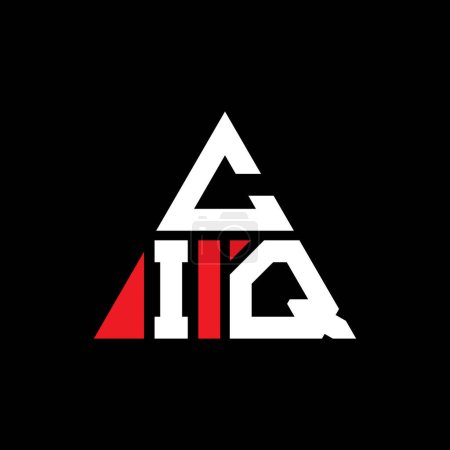 Ilustración de Diseño del logotipo de la letra del triángulo CIQ con forma de triángulo. Diseño del logotipo del triángulo CIQ monograma. Plantilla de logotipo de vector de triángulo CIQ con color rojo. Logo triangular CIQ Logotipo simple, elegante y lujoso. - Imagen libre de derechos
