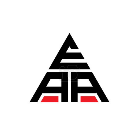 Téléchargez les illustrations : EAA triangle lettre logo design avec forme de triangle. EAA triangle logo design monogramme. Modèle de logo vectoriel triangle EAA avec couleur rouge. Logo triangulaire EAA Logo simple, élégant et luxueux. - en licence libre de droit