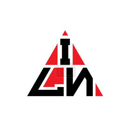 Ilustración de Diseño del logotipo de la letra del triángulo ILN con forma de triángulo. Diseño del logotipo del triángulo ILN monograma. ILN plantilla de logotipo de triángulo vectorial con color rojo. Logotipo triangular ILN Logotipo simple, elegante y lujoso. - Imagen libre de derechos