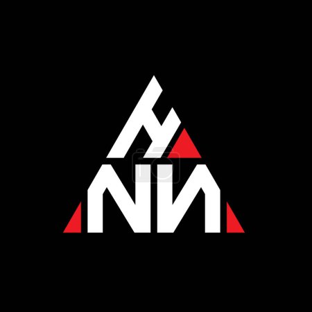 Ilustración de Diseño del logotipo de la letra del triángulo HNN con forma de triángulo. Monograma de diseño del logotipo del triángulo HNN. Plantilla de logotipo de vector de triángulo HNN con color rojo. Logotipo triangular HNN Logotipo simple, elegante y lujoso. - Imagen libre de derechos