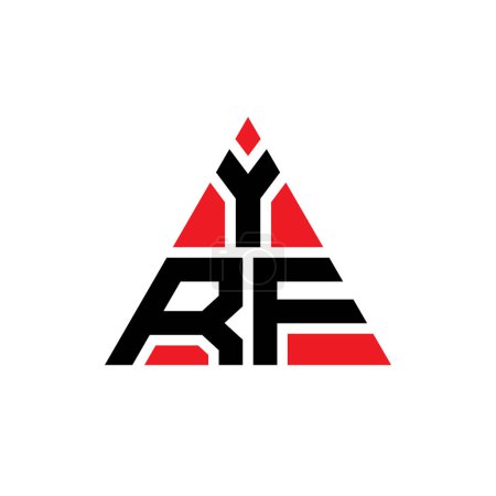 Téléchargez les illustrations : YRF triangle lettre logo design avec forme de triangle. Monogramme de logo triangle YRF. Modèle de logo vectoriel triangle YRF avec couleur rouge. Logo triangulaire YRF Logo simple, élégant et luxueux. - en licence libre de droit