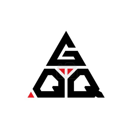 Ilustración de Diseño del logotipo de la letra del triángulo GQQ con forma de triángulo. Monograma de diseño del logotipo del triángulo GQQ. Plantilla de logotipo de vector de triángulo GQQ con color rojo. Logo triangular de GQQ Logotipo simple, elegante y lujoso. - Imagen libre de derechos