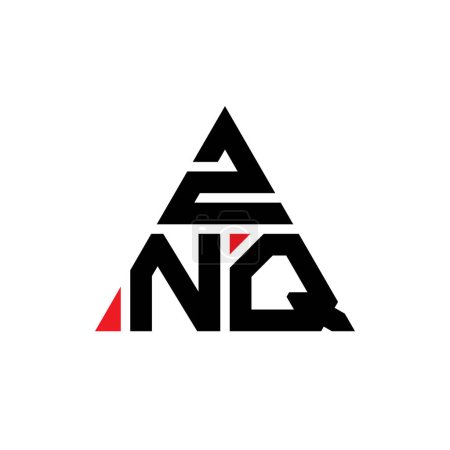 Téléchargez les illustrations : ZNQ triangle lettre logo design avec forme de triangle. ZNQ logo triangle design monogramme. Modèle de logo vectoriel triangle ZNQ avec couleur rouge. Logo triangulaire ZNQ Logo simple, élégant et luxueux. - en licence libre de droit