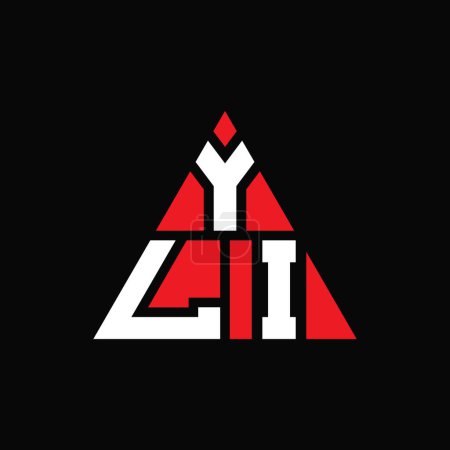 Téléchargez les illustrations : YLI triangle lettre logo design avec forme de triangle. Monogramme de conception de logo YLI triangle. Modèle de logo vectoriel triangle YLI avec couleur rouge. Logo triangulaire YLI Logo simple, élégant et luxueux. - en licence libre de droit