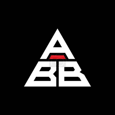 Téléchargez les illustrations : ABB lettre triangle logo design avec forme de triangle. ABB logo triangle design monogramme. Modèle de logo vectoriel triangle ABB avec couleur rouge. Logo ABB triangulaire Logo simple, élégant et luxueux. - en licence libre de droit