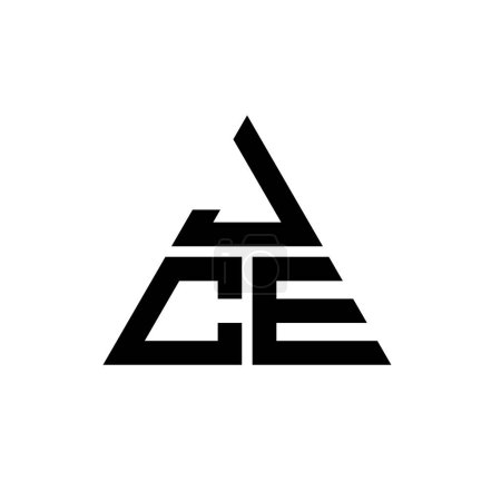 Ilustración de Diseño del logotipo de la letra del triángulo JCE con forma de triángulo. Monograma de diseño del logotipo del triángulo JCE. Plantilla de logotipo de vector de triángulo JCE con color rojo. Logotipo triangular JCE Logotipo simple, elegante y lujoso. - Imagen libre de derechos