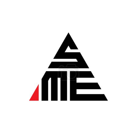 Téléchargez les illustrations : PME triangle lettre logo design avec forme de triangle. Monogramme logo PME triangle design. Modèle de logo vectoriel triangle PME avec couleur rouge. Logo triangulaire PME Logo simple, élégant et luxueux. - en licence libre de droit