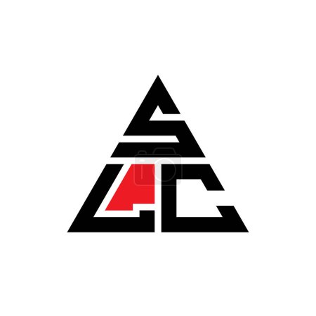 Ilustración de Diseño del logotipo de la letra del triángulo SLC con forma de triángulo. Diseño del logotipo del triángulo SLC monograma. SLC triángulo vector logotipo plantilla con color rojo. Logo triangular SLC Logotipo simple, elegante y lujoso. - Imagen libre de derechos
