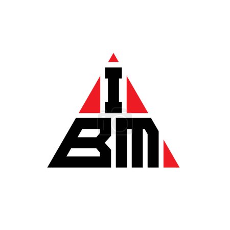 Téléchargez les illustrations : IBM triangle lettre logo design avec forme de triangle. IBM triangle logo design monogramme. Modèle de logo vectoriel triangle IBM avec couleur rouge. Logo triangulaire IBM Logo simple, élégant et luxueux. - en licence libre de droit