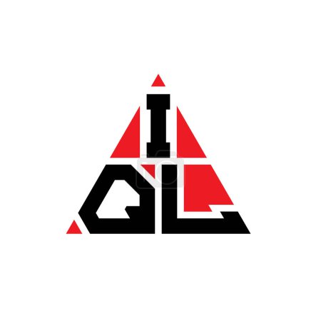 Téléchargez les illustrations : IQL triangle lettre logo design avec forme de triangle. IQL triangle logo design monogramme. Modèle de logo vectoriel triangle IQL avec couleur rouge. Logo triangulaire IQL Logo simple, élégant et luxueux. - en licence libre de droit