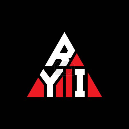 Téléchargez les illustrations : RYI triangle lettre logo design avec forme de triangle. Monogramme design triangle RYI. Modèle de logo vectoriel triangle RYI avec couleur rouge. Logo triangulaire RYI Logo simple, élégant et luxueux. - en licence libre de droit