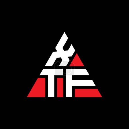 Téléchargez les illustrations : Modèle de logo de lettre triangle XTF avec forme de triangle. Monogramme XTF logo triangle design. Modèle de logo vectoriel triangle XTF avec couleur rouge. Logo triangulaire XTF Logo simple, élégant et luxueux. - en licence libre de droit