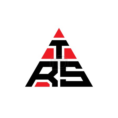 Téléchargez les illustrations : TRS triangle lettre logo design avec forme de triangle. TRS triangle logo design monogramme. Modèle de logo vectoriel triangle TRS avec couleur rouge. Logo TRS triangulaire Logo simple, élégant et luxueux. - en licence libre de droit