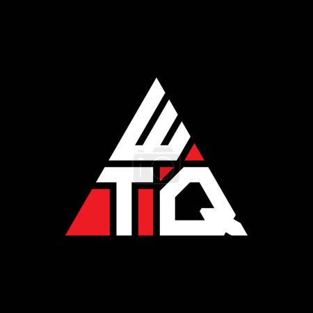 Téléchargez les illustrations : WTQ triangle lettre logo design avec forme de triangle. WTQ triangle logo design monogramme. Modèle de logo vectoriel triangle WTQ avec couleur rouge. Logo triangulaire WTQ Logo simple, élégant et luxueux. - en licence libre de droit