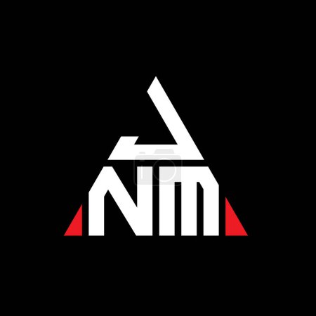 Téléchargez les illustrations : JNM triangle lettre logo design avec forme de triangle. Monogramme de logo triangle JNM. Modèle de logo vectoriel triangle JNM avec couleur rouge. Logo triangulaire JNM Logo simple, élégant et luxueux. - en licence libre de droit