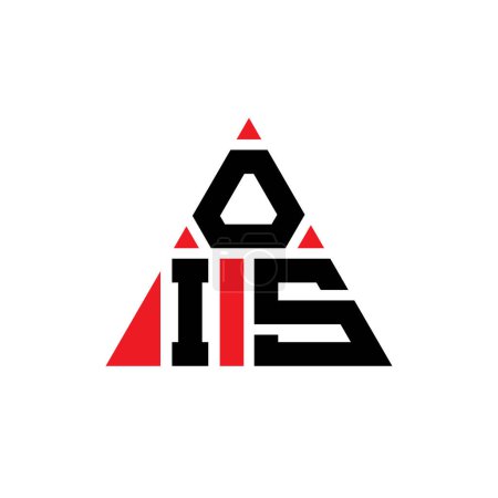 Téléchargez les illustrations : OIS triangle lettre logo design avec forme de triangle. OIS triangle logo design monogramme. Modèle de logo vectoriel triangle OIS avec couleur rouge. Logo triangulaire OIS Logo simple, élégant et luxueux. - en licence libre de droit