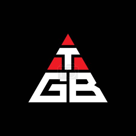 Téléchargez les illustrations : TGB triangle lettre logo design avec forme de triangle. Monogramme TGB logo triangle design. Modèle de logo vectoriel triangle TGB avec couleur rouge. Logo triangulaire TGB Logo simple, élégant et luxueux. - en licence libre de droit