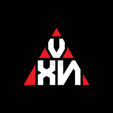 Téléchargez les illustrations : VXN triangle lettre logo design avec forme de triangle. Monogramme de logo triangle VXN. Modèle de logo vectoriel triangle VXN avec couleur rouge. Logo triangulaire VXN Logo simple, élégant et luxueux. - en licence libre de droit