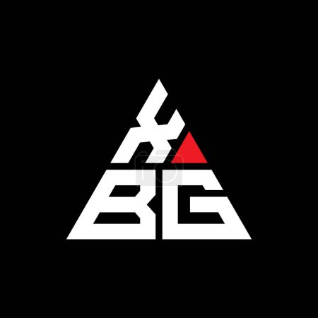 Téléchargez les illustrations : Modèle de logo de lettre triangle XBG avec forme de triangle. Monogramme XBG logo triangle design. Modèle de logo vectoriel triangle XBG avec couleur rouge. Logo triangulaire XBG Logo simple, élégant et luxueux. - en licence libre de droit
