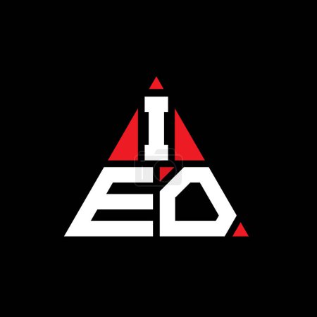 Téléchargez les illustrations : IEO triangle lettre logo design avec forme de triangle. IEO triangle logo design monogramme. Modèle de logo vectoriel triangle IEO avec couleur rouge. Logo triangulaire IEO Logo simple, élégant et luxueux. - en licence libre de droit