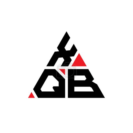 Ilustración de Diseño del logotipo de la letra del triángulo XQB con forma de triángulo. Monograma de diseño del logotipo del triángulo XQB. XQB triángulo vector logotipo plantilla con color rojo. Logo triangular XQB Logotipo simple, elegante y lujoso. - Imagen libre de derechos