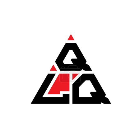 Téléchargez les illustrations : QLQ triangle lettre logo design avec forme de triangle. QLQ triangle logo design monogramme. Modèle de logo vectoriel triangle QLQ avec couleur rouge. Logo triangulaire QLQ Logo simple, élégant et luxueux. - en licence libre de droit